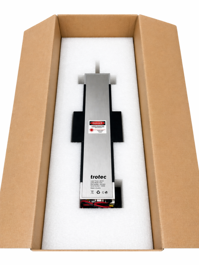 co2 laserröhre sicher verpackt